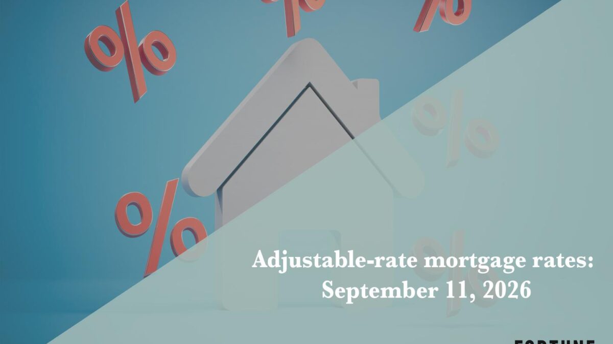 Current ARM mortgage rates report for Sept. 11, 2026
