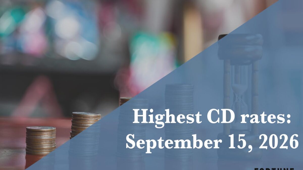 Top CD rates on Sept. 15, 2026: Lock in up to up to 4.60%