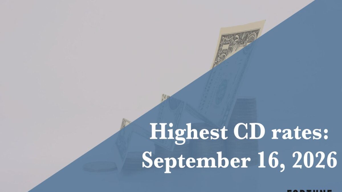 Top CD rates on Sept. 16, 2026: Lock in up to up to 4.60%