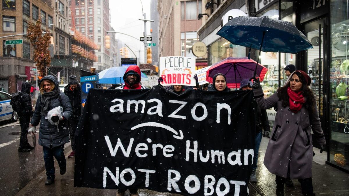 Amazon workers on food stamps have tripled despite its record revenue—and it’s just the latest evidence of the new economy of shrinking labor shares