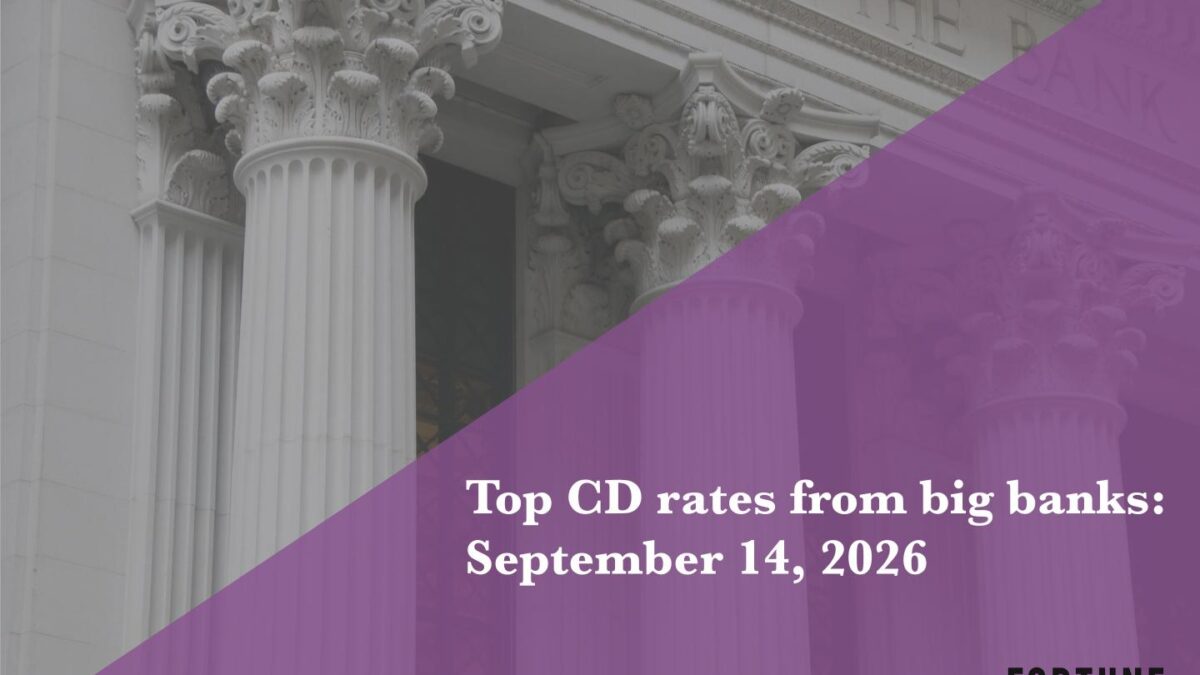 Top CD rates from major banks on September 14, 2026: Chase CDs, Bank of America CDs, Citibank CDs, and more
