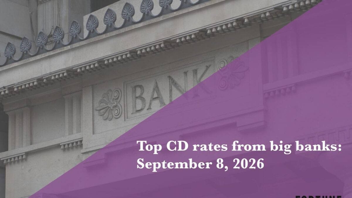 Top CD rates from major banks Sept. 8, 2026: Chase CDs, Bank of America CDs, Citibank CDs, and more