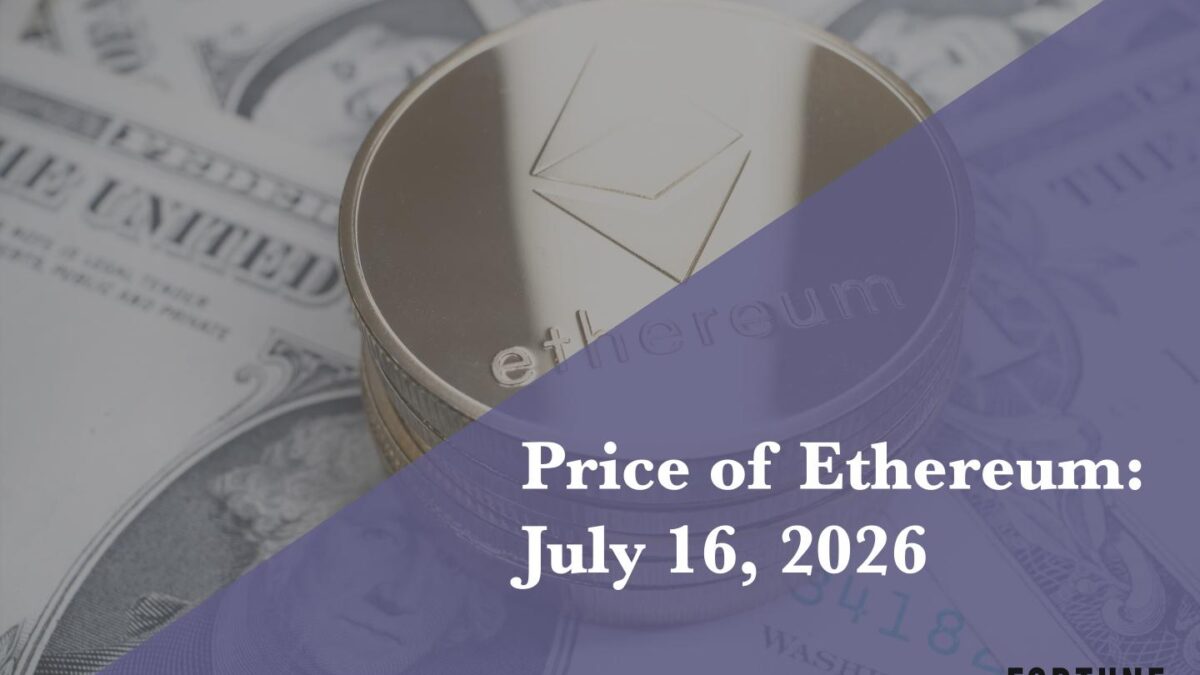 Current price of Ethereum for July 16, 2026