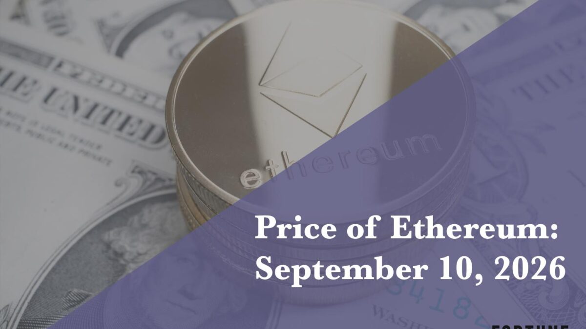 Current price of Ethereum for Sept. 10, 2026