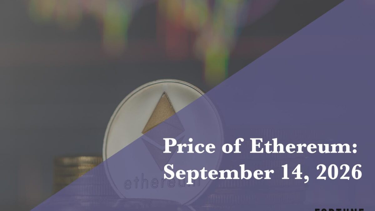 Current price of Ethereum for September 14, 2026