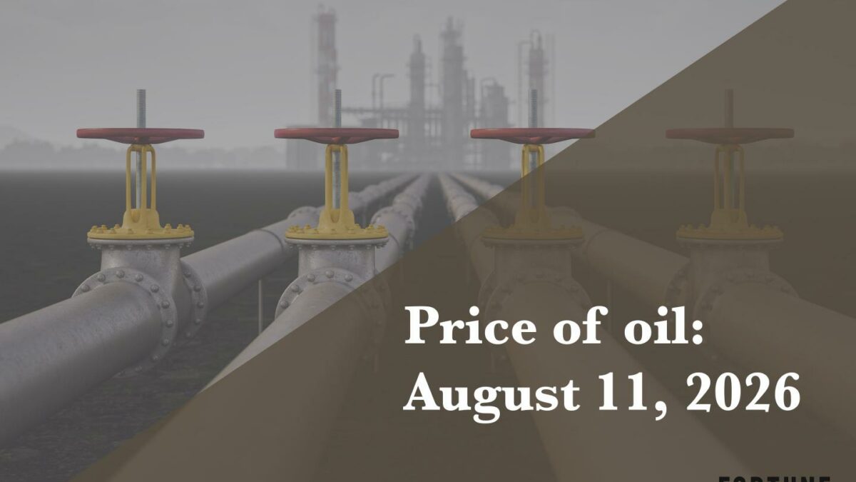Current price of oil as of Aug. 11, 2026